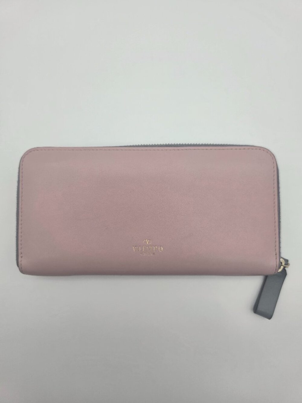 Valentino Pink Zip Around Long Wallet
